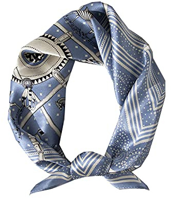 Riho 12 momme Hombres 100% seda de morera Pañuelo Bufanda Cubierta Para La Cabeza (53x53cm)
