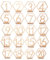 Holz Nummer Zahlen, Tischnummern Hochzeit, Holztischnummern, 1-20 Mit Halterbasis Hexagon Shape Party Card Tischhalter, Veranstaltungen Oder Catering Dekoration, 20 Stück