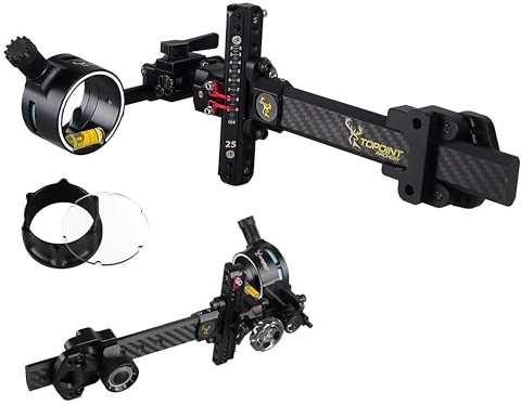 wolfman Bogenschießen Compound-Bogen Anblick 0,019 Faseroptik Mikro einstellbar einzigen Stift Anblick für Schießen Wettbewerb Jagd Zielhilfe TX9610 (6X Visier Set)