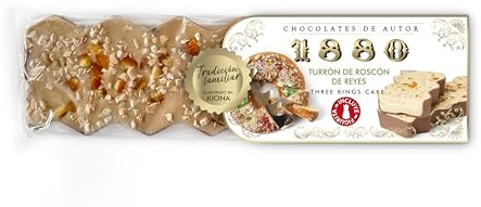 1880 - Turrón Chocolates de Autor Roscón de Reyes,200g, Textura Cremosa, Calidad Suprema, Ingredientes Nobles, Sabor Auténtico, El Turrón más Caro del Mundo