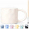 Weiße Tassen Bemalen Set Erwachsene, Kinder - Keramik Tassen zum Bemalen Set, Tassen Malset 1 Teilig, Kaffeebecher Keramik Bemalen Set für Zuhause, DIY Mug Painting Set 200ml, Tasse Bemalen Set