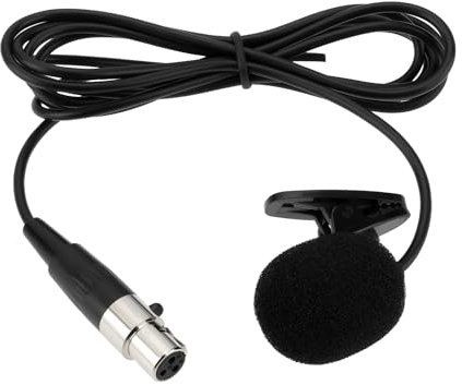 Create idea 1PC 3Pin Lavalier-Ansteckmikrofon mit Mini-XLR-Buchse Kompatibel mit Pyle Kompatibel mit PHenyx Pro Kompatibel mit WENWEN Kompatibel mit Fifine