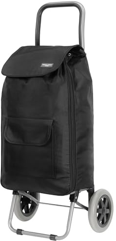 Rocklands® Expandable 2 Wheel Shopping Trolley Shopping Cart Grocery Bag Shopper Large Capacity 65 Litre