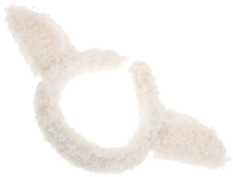 TOVINANNA Cerchietto Orecchie di Pecora Beige Morbido, Fascia per Chioma Adorabile e Giocosa per Ragazze, Accessorio per Feste e Performance Sicuro e Confortevole