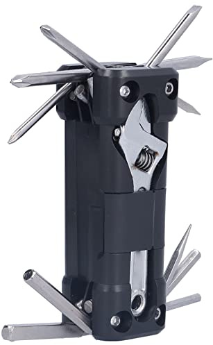 FSAKLPXOV Juego de llaves de reparación de bicicletas 16 en 1, kits de herramientas de reparación de bicicletas, kit de herramientas mecánicas multifunción para reparación doméstica al aire