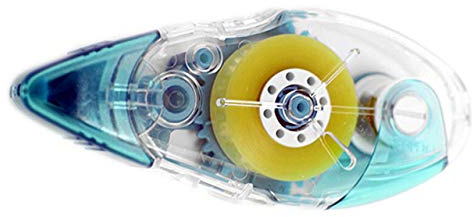 Kleberoller doppelseitig | Mit ablösbarem Klebefilm / 10 Stück