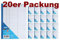 20er Sparpack Stylex Fahrtenbuch 40 Blatt (DIN A5, 20er Packung)