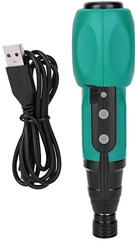 Fafeicy Kit Destornillador Eléctrico Magnético para Bricolaje 20-50 Nm 500-700 rpm USB con Luz LED para Ensamblar Muebles 6.35mm Chuck