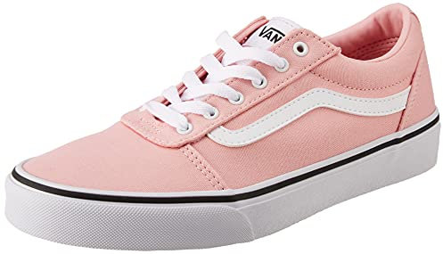 Vans Ward Canvas, Basket Fille, Toile Rose Poudré Blanc, 36 EU