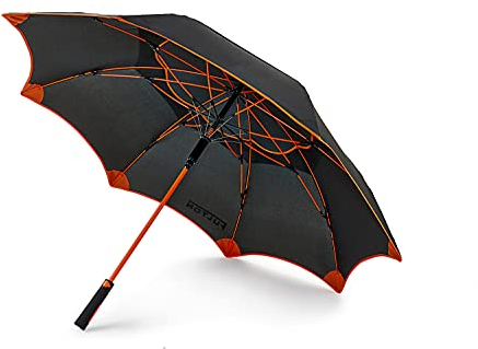 Fulton Titan 1 Golf-Regenschirm, Schwarz, Schwarz, Einheitsgröße, Klassisch