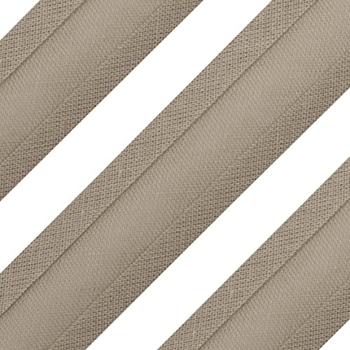 Realm Bias Binding Tape, Cotton, 1 Inch / 25mm - 5 Metres (Lichen)