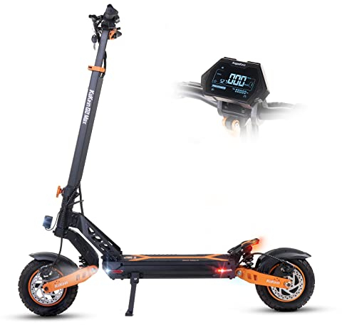 Kugookirin Faltbarer E Scooter,Elektroscooter Elektroroller Erwachsene,E Roller Offroad,(80 Km Reichweite,48V20Ah,20km/h,150 KG Tragkraft,10 Zoll Reifen,Duales Bremssystem,Doppelfederung,IP54),G2 MAX
