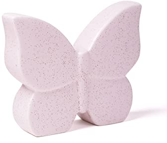 NENBOLEC Schmetterling Statue Skulptur Modern Geschenk Arts Tier Dekor Keramik Cream 17cm