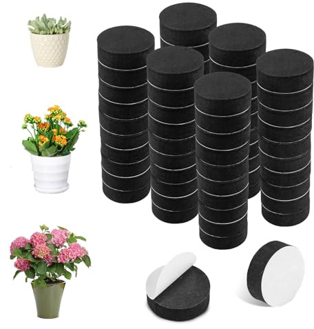 60 Pieds Anti-Dérapants Eva Adhésifs Noirs Pour Surélever Pots De Fleurs