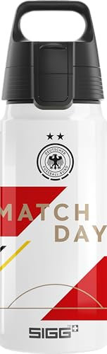 WMB SIGG - Alu Trinkflasche Kinder ONE DFB Frauen Fussball - Kohlensäuregeeignet - Auslaufsicher - Federleicht - BPA-frei - ClimatePartner Zertifiziert - Sport & Schule - Rosa - 0,6L