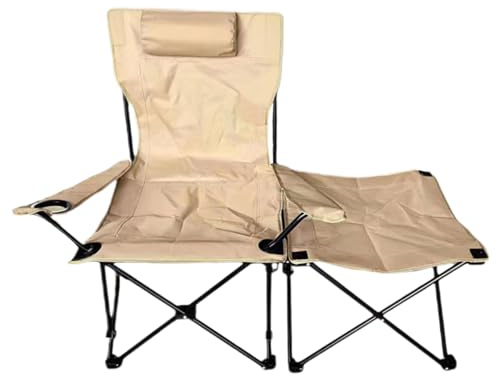 Folding Sun Lounger – Highly Resilient Garden Smoothing with Stable Load Capacity, Comfortable Balcony Lounger | Folding Mechanism with Hidden Divider