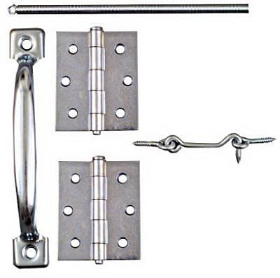 N107-425 Zinc Screen & Storm Door Set Hook & Eye