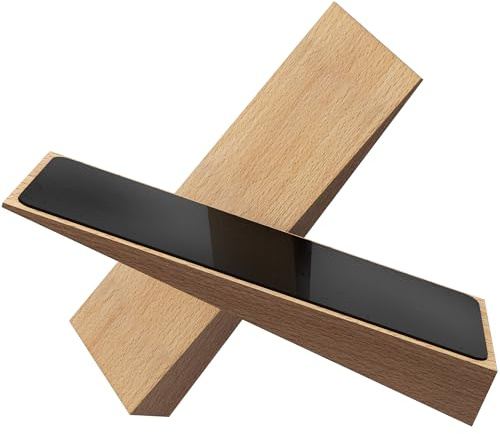 2 Pack Wooden Door Stop - Non-Slip Door Stoppers for Floor - Door Wedges for All Door Types and Surfaces Steady Door Stopper