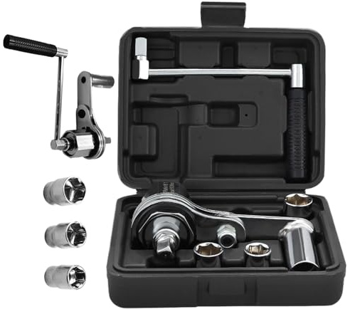 Djowyh Clé Multiplicateur de Couple Ensemble, Clé à Écrous de Roue, Démonte Roue avec Douilles Kit Changement Pneu pour Véhicules Atelier Garage Camions Entretien Roues