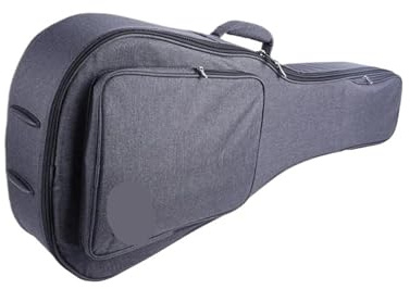 AMEEDA Gitarrfodral för klassisk gitarr 36, 39 och 41 tum, tjock, för folk, Grey, Talla única, En stil