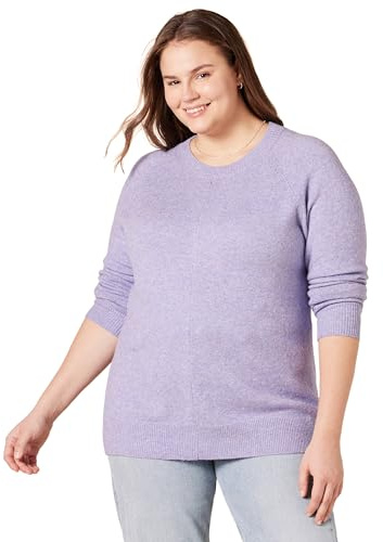 Amazon Essentials Damen-Pullover, Klassische Passform, weich, langärmelig, Rundhalsausschnitt, Lavendel, Größe XL