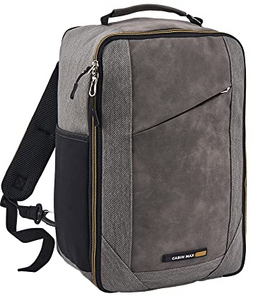 Cabin Max Zaino Viaggio, Zaino Ryanair 40x20x25, Zaini, Zaino Bagaglio a Mano 40x20x25 Ryanair, Zaino Aereo Ideale borsa per Voli Low Cost Easyjet, Wizz Air (Manhattan 20L Travel Bag)
