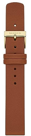 Skagen Damen-Uhrenarmband aus Edelstahl, 12 mm, 16 mm, Braun, 16 mm, Uhrenarmbänder