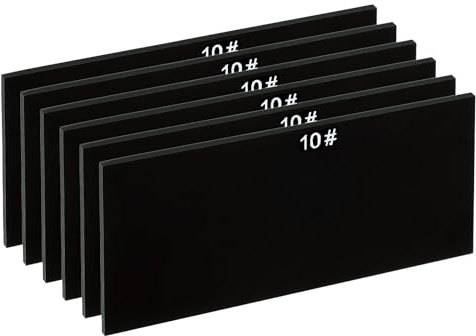 PATIKIL Welding Len Shade 10 Glass 4-1/4x 2, 6 Pack Hardened Glass Black Darkening Filter Plates Covers Replacement for Weld Helmet Hood