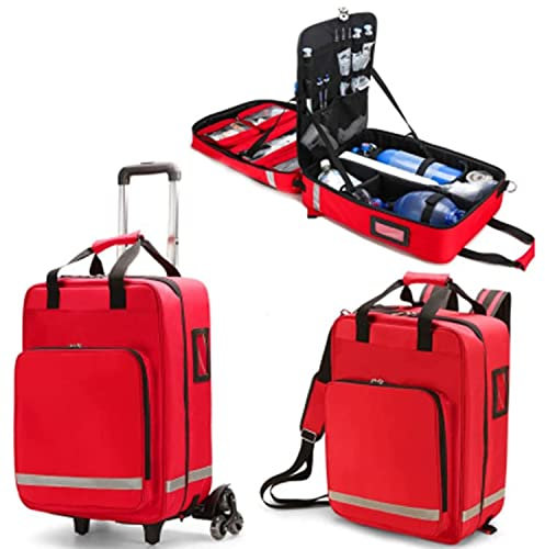 GLDWEY Erste Hilfe Rucksack,Camping Erste Hilfe Kit Trolley EIN Allzweck Erste Hilfe Kit Für Notfälle Zu Hause, Im Auto, Am Arbeitsplatz, Beim Wandern Oder Zum Überleben Notfallkoffer