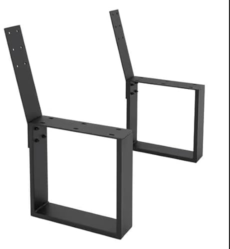 H. Pawlik GmbH Metallgestell Woodhood für Sitzbank mit Rückenlehne, Bankgestell in Anthrazit, Ideal für Esszimmer und Garten