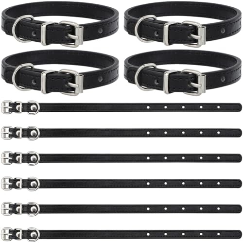 GORGECRAFT 10pz Nero Tradizionale Kilt Estensione Cinghie 260x15mm Polsini in Pelle Bracciali Antiscivolo Porta Maniche Cintura in Pelle PU Staffa Scozzese Pelle Tag Bagagli Cinghie per Kilt Cappotto