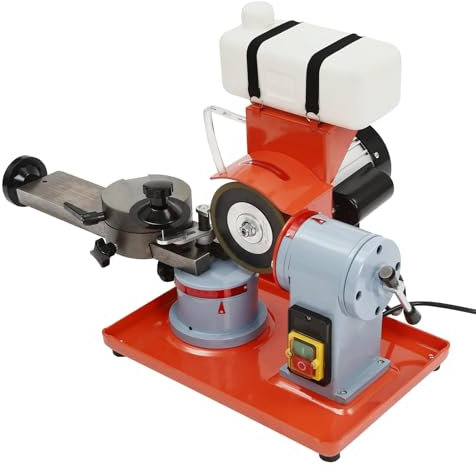AXGCAA Affûteuse de Lames de scie Circulaire électrique, meuleuse d'angle rotative 370 W avec réservoir d'eau de 1L, Outil d'affûtage de Lames de scie avec Graduation précise et Interrupteur étanche