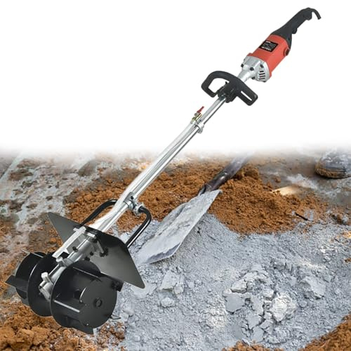 Cementblandare, Elektrisk betongblandare med 6 hastigheter, Handhållen mudblandare för murbruk, färg, fogmassa, puts, tunna blandningar, foderblandningsverktyg