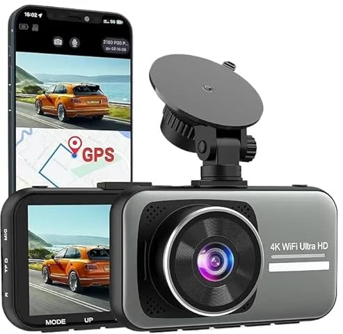 sonovax - dash cam 4k full hd intelligente(3-inch dual recording + wifi)