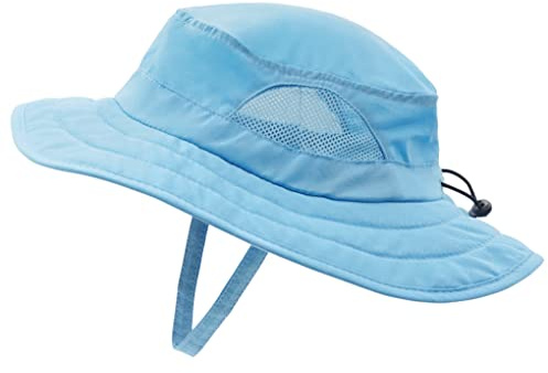 Connectyle Kids UPF 50+ Bucket Sun Hat UV Sun Protection, Aqua Blue, 2-6T