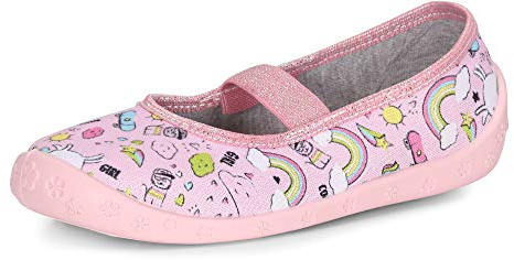 Ladeheid Pantofole Ballerine Bambina LARW008 (Rosa Arcobaleno, 35 EU)