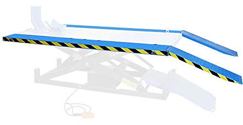 Pro-Lift-Werkzeuge 2 x 230 mm Verbreiterungselemente mit 2 Auffahrschienen für unsere 1000 kg Motorradhebebühne Scherenbühne mit 230V Elektroantrieb