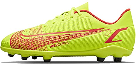 NIKE Tenis de fútbol Jr Vapor 14 Club FG/MG para niño, Negro Negro Gris Hierro, 37.5 EU