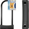 SeatyLock Mason Bike U Lock - Patented Heavy Duty Anti Theft Sold Secure Diamond Rated Bike ULock - High Security Bicycle Lock with Key for Electric and City Bikes (30CM)