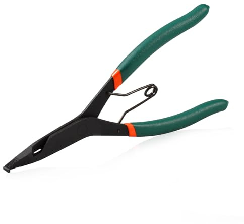 SPEEDWOX 9 inch Angle Tip Lock Ring Pliers for Transmission, Special Circlip Plier with Hole Angle Tip Retaining Ring Pliers Flat Nose Retaining Ring Pliers with Black Oxide Finish Ring Opening