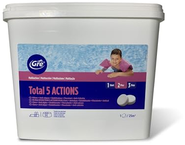 Gre Pastiglie per Piscina Total 5 Actions da 10 kg