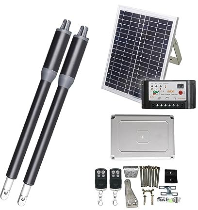 Kit di apertura per cancelli scorrevoli, Azionamento automatico apri del portone oscillazione energia solare 200KG con l'operatore lineare singolo del motore della porta a battente di CC elettrica tel