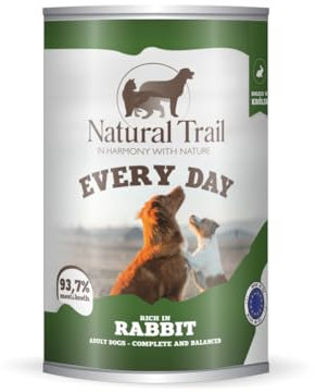 NATURAL TRAIL Every Day Dog 400g reich an Kaninchen Premiumfutter Nassfutter für Hunde