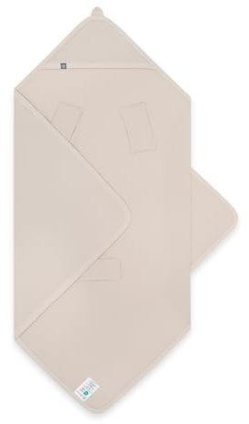 emma & noah UV-Einschlagdecke, 50+, geprüft, 0-8 Monate, Babydecke für Babyschale, Maxi Cosi®, Kindersitz, für Frühling und Sommer, Atmungsaktiv, Einfache Handhabung (Essential Beige)