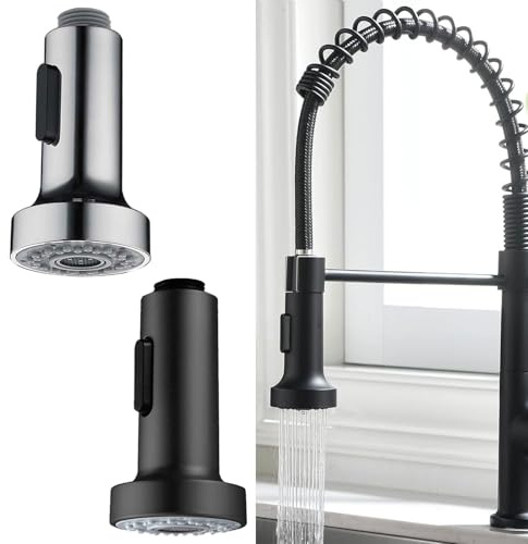 JDCMEI 2 Pièces Robinet Cuisine Douchette, Douchette Evier Cuisine Robinet, Tête Robinet Cuisine Douchette, Douchette Adaptable Sur Robinet Douchette pour la Salle de Bain, la Cuisine, la Baignoire