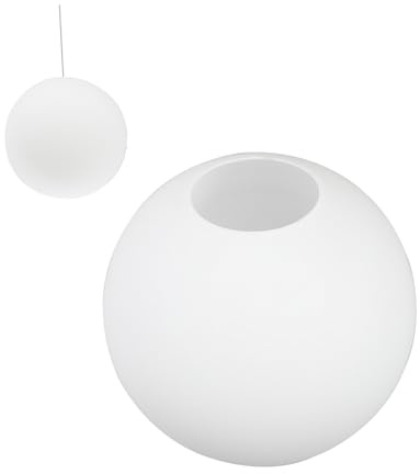 MAGICLULU Paralume in Vetro Smerigliato Bianco Latte Diametro 15 CM, Coprilampada Sferico per Lampadari, Adatto a Sale da Pranzo e Soggiorni