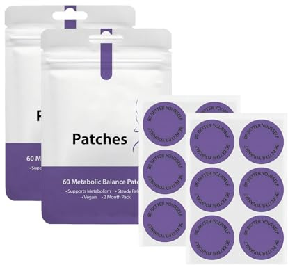 120 Count Weightless Patche, Metabolic Support Patch, Gentle and safefor Belly & Waist Arm Skin for Daily Wellness andConfidence, Shape Support Patches for Women and Men