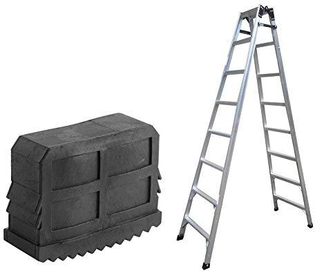 Halkfria ersättningsgummifötter för stegar, 1 par utbytbara gummifötter av massivt gummi