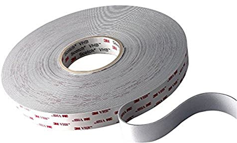 3M VHB Klebebänder, 4959 F, 25 mm x 16,5 m, 3,0 mm, Weiß, Schutzabdeckung: Folie (3-er Pack)