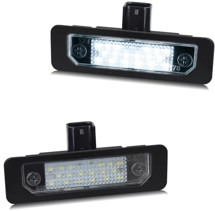 RUXIFEY LED License Plate Light Lamps Compatible with 2009 to 2019 Ford Flex, 2008 to 2011 Focus, 2006 to 2012 Fusion, 6000K White - Pack of 2